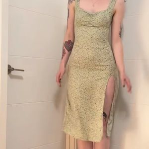 Midi green dress